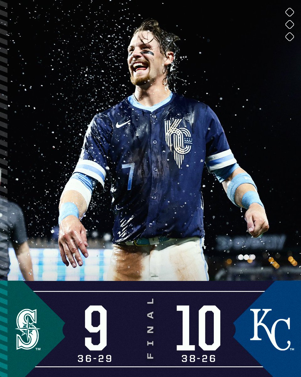 MLB's tweet photo. Bobby Witt Jr. fuels a comeback win for the @Royals! https://t.co/3WXEf2IH6P