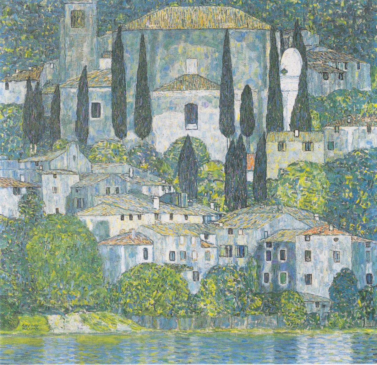 artistgklimt's tweet photo. Church in Cassone, 1913 https://t.co/i7wbZGleHY https://t.co/j0ngEMrlA3