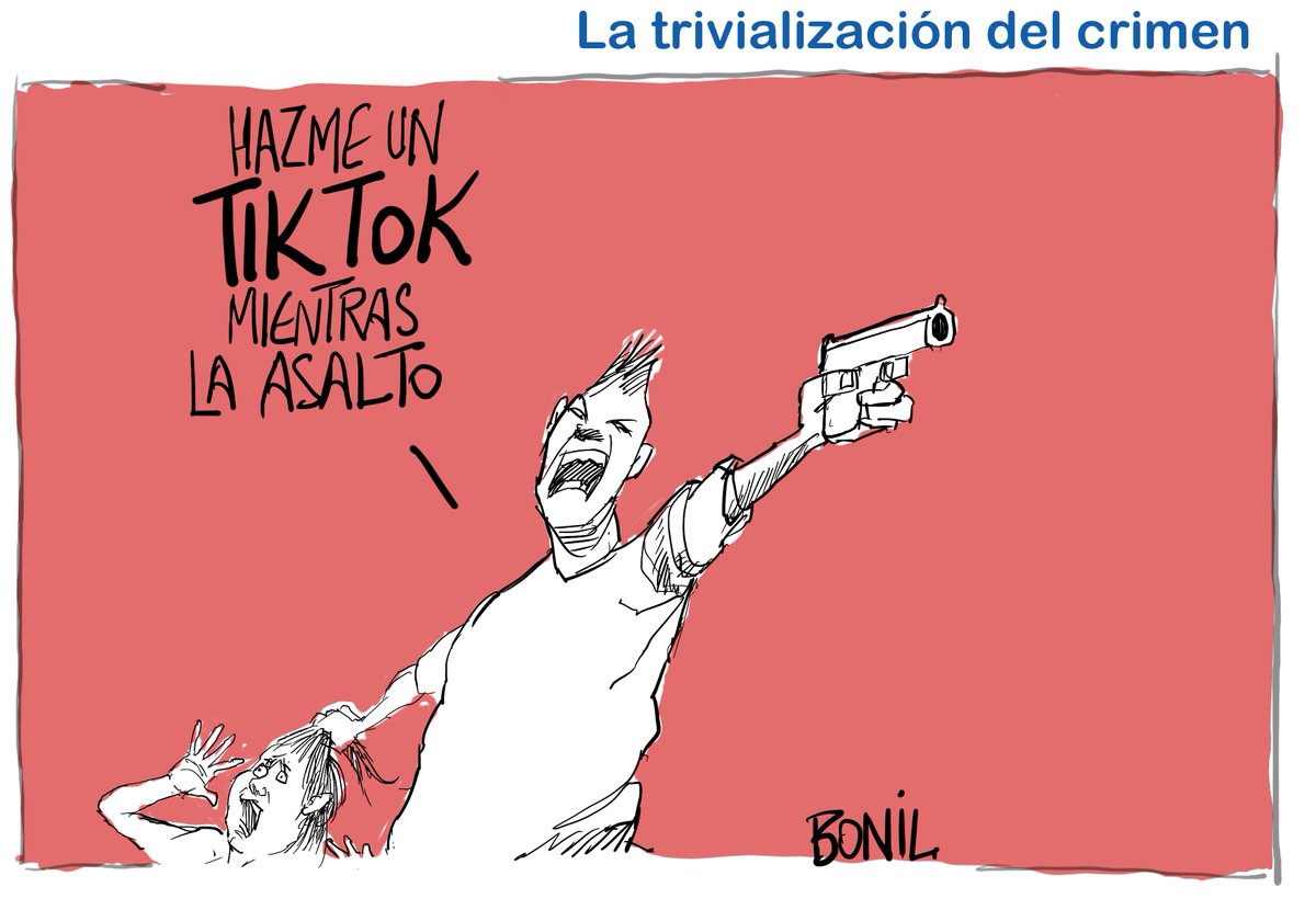 bonilcaricatura's tweet photo. La trivialización del crimen. https://t.co/lv9QsclzcG