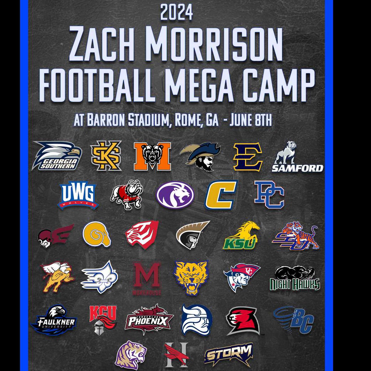 I will be attending <a href="/Shorter_FB/">Shorter Hawks Football</a> for camp tomorrow . <a href="/VanSpence10/">Van Spence</a> <a href="/RustyMansell_/">Rusty Mansell</a>
<a href="/RecruitGeorgia/">Recruit Georgia</a> <a href="/NwGaFootball/">NwGa Football</a>
<a href="/coachmorrison58/">Zach Morrison</a>