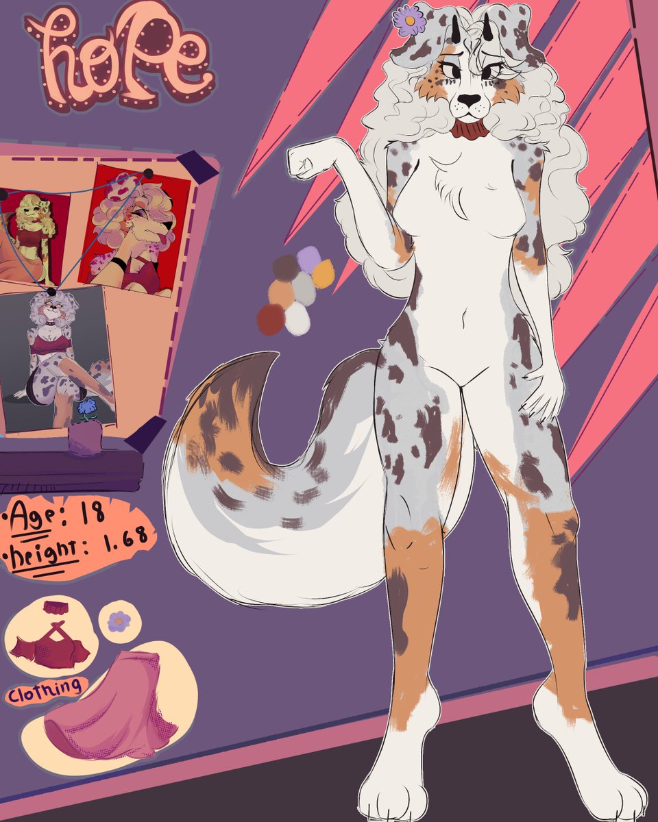 hopewolfa's tweet image. La fursona de la perra :v
-✨