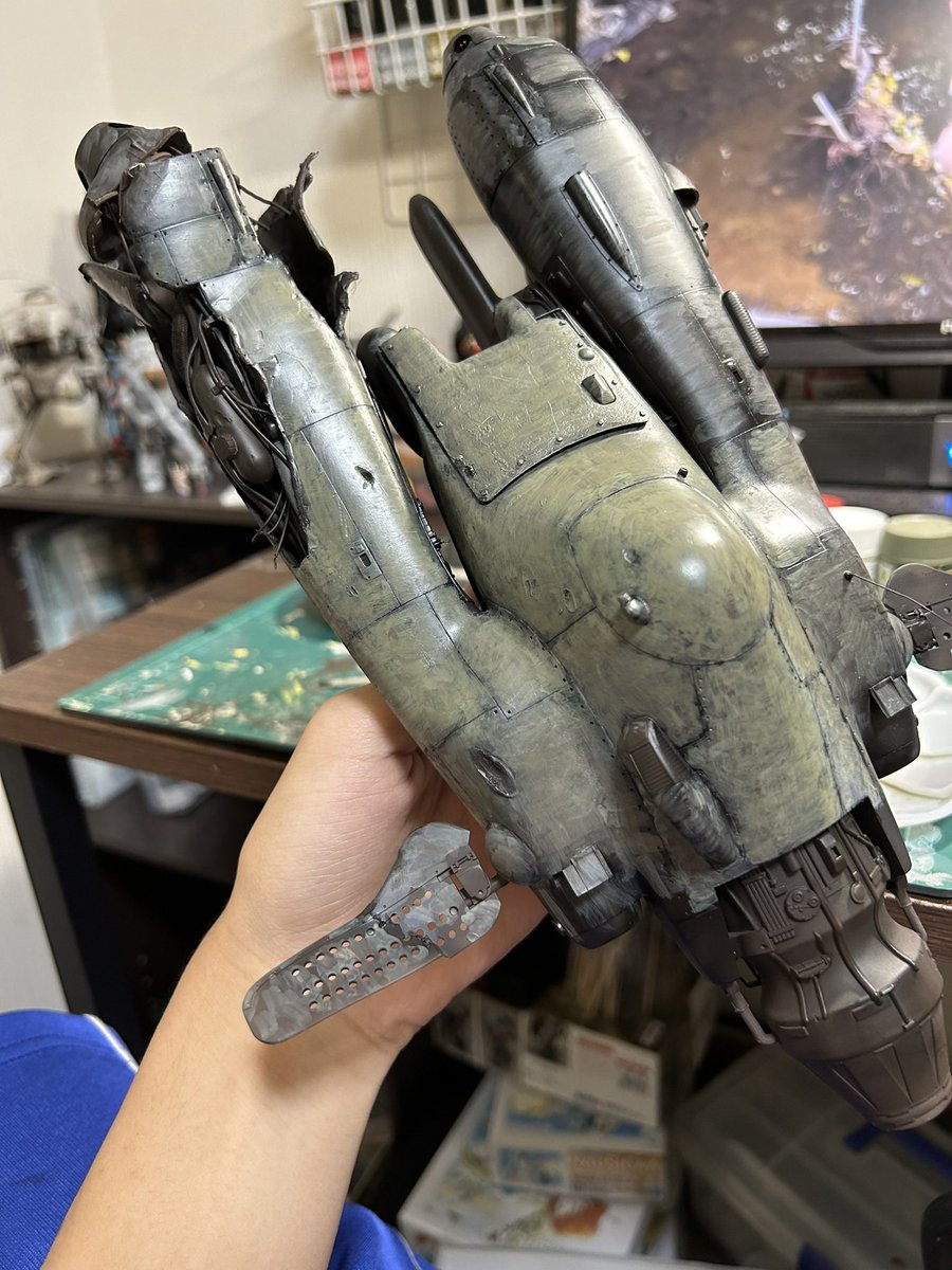 4026_natsukanai's tweet photo. 大きいプラモは長く楽しめるから楽しい
#マシーネンクリーガー https://t.co/zgb4gDtEL2