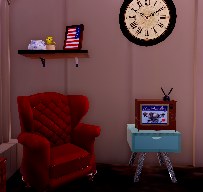 daisykizma's tweet photo. i havent done dorm builds in a long time so pls be easy on me but mr handy and some more touches to the fallout house of tomorrow :) #rhdorm #fallout https://t.co/lc3ztPG5WW
