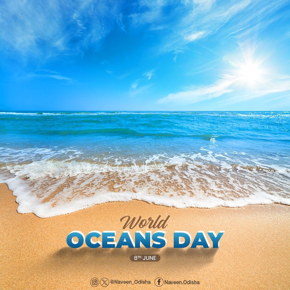 #Odisha's coastline is a treasure trove of biodiversity, supporting livelihoods and sustaining communities. On #WorldOceansDay, let's commit to protect our oceans, which are essential for our planet's health and our own well-being.