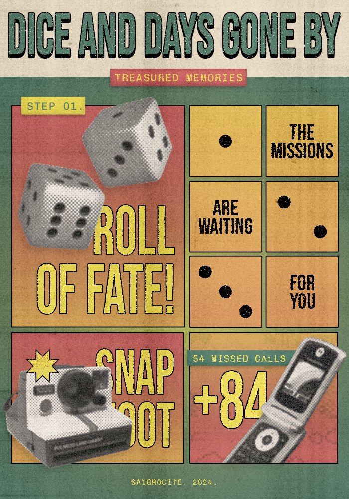 ⠀⠀⠀

                𝙳͟𝙸͟𝙲͟𝙴͟ 𝙰͟𝙽͟𝙳͟ 𝙳͟𝙰͟𝚈͟𝚂͟ 𝙶͟𝙾͟𝙽͟𝙴͟ 𝙱͟𝚈͟:
                𝚃𝚁𝙴𝙰𝚂𝚄𝚁𝙴𝙳 𝙼𝙴𝙼𝙾𝚁𝙸𝙴𝚂.

                Recalling delightful days 
                at the manor with each throw. 

⠀⠀⠀