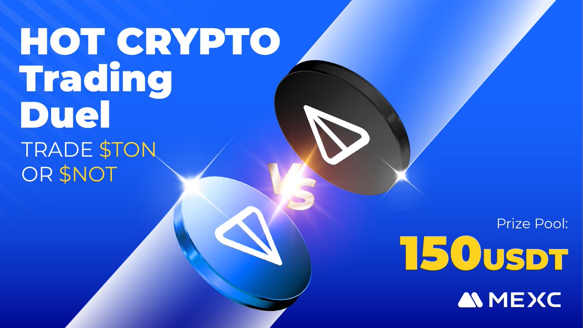 Ready to trade your way to the top?👀

Join our $NOT and $TON trading challenge and win a share of the 150 USDT prize pool! 🚀

1️⃣Follow <a href="/MEXC_Official/">MEXC</a>, 💙, QT &amp; tag 3 frds
2️⃣Join now!:forms.gle/BzrXcboVuhPeVy…