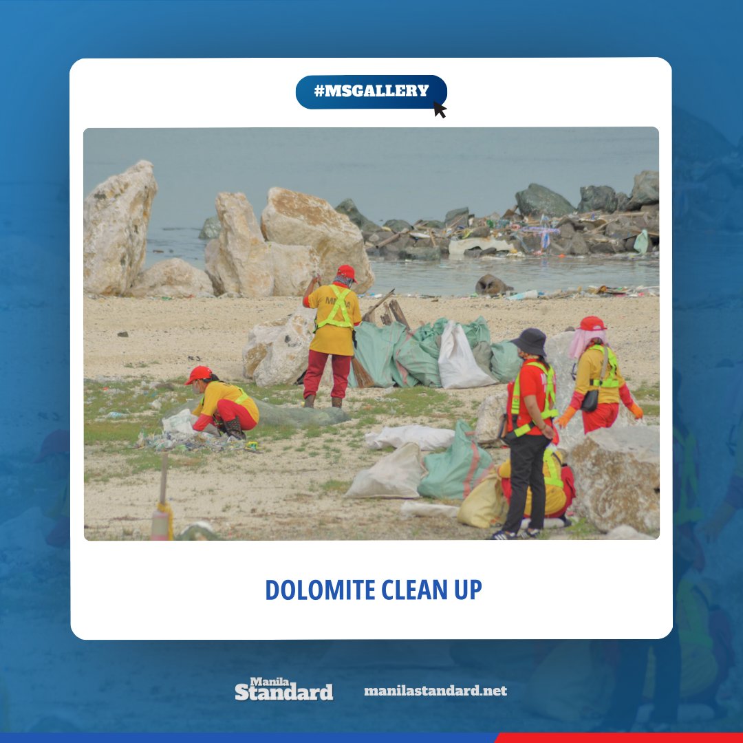mnlstandardph's tweet photo. #MSGallery | In preparation for the rainy season, the Department of Environment and Natural Resources conducted a clean-up drive at the Manila Dolomite Beach.
MORE PHOTOS: https://t.co/HjBixst0fk https://t.co/h9fkSzJUaZ