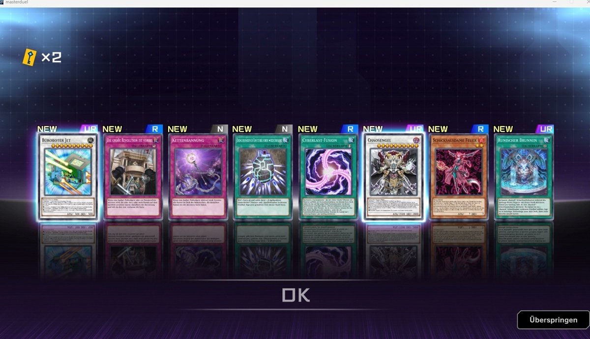 rapitor_flo's tweet photo. I've been playing the so called "Masochist Challenge" on Yu-Gi-Oh Master Duel since april on and off and it took over 70+ packs from wins until I finally pulled a good generic extra deck boss monster and the waiting paid off, Chaos Angel is a hell of a pull! https://t.co/WQAs8oFbfi