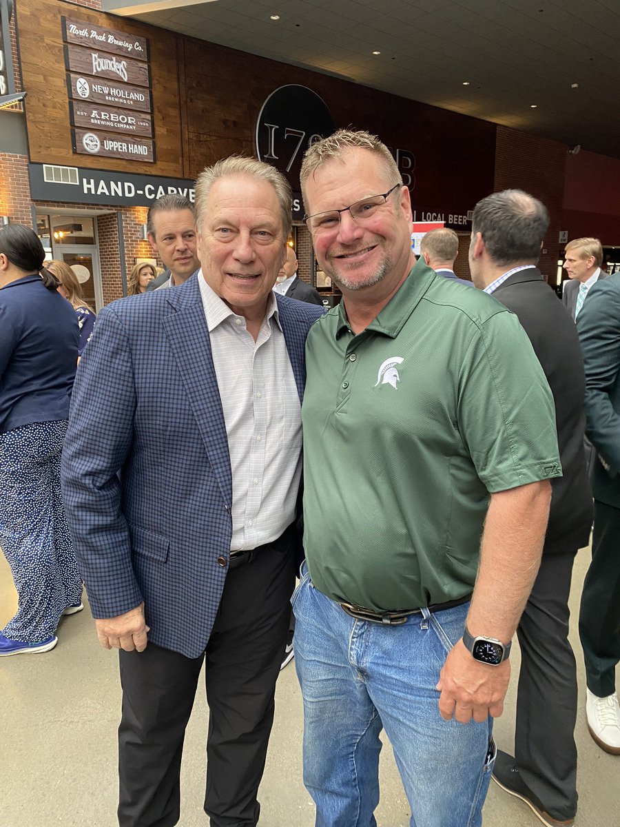 I met one of the greatest today. Coach Izzo at the Detroit Economic Club.