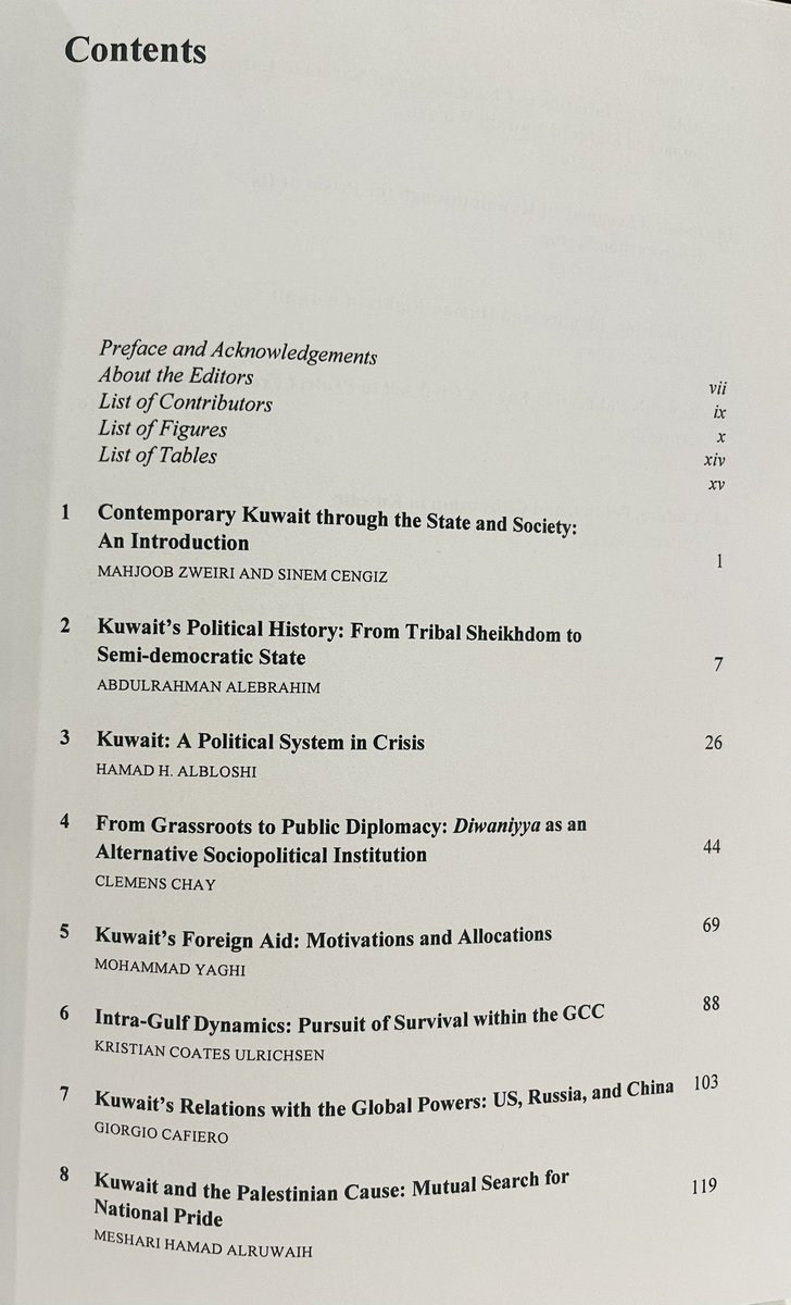 GiorgioCafiero's tweet image. Just received my copy of this book edited by @Profmzweiri & @SinemCngz.
My chapter: “#Kuwait’s Relations with the Global Powers: US, Russia, and China”
Shout out to @SinGulfura, @courtneyfreer, @Dr_Ulrichsen & @SamRamani2 for sharing insights which helped further my research.