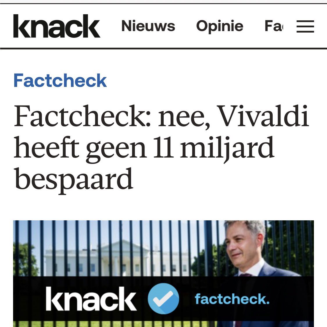 Logisch dat niemand Alexander De Croo nog gelooft. 

De Croo: “We hebben veel jobs gecreëerd”
#check: neen, veel minder dan de andere landen. Achterstand op EU gemiddelde werd zelfs groter.

De Croo: “Onze economie groeit fantastisch”
#check: neen, en de volgende jaren wordt