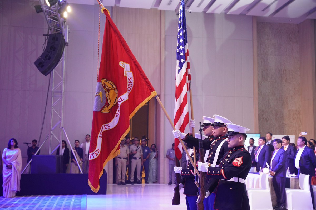 ChakrvarthiAVPS's tweet photo. Itโs great honour take part in the #usindependenceday celebrations hosted by @USAndHyderabad . Thanks for your warmth and motivational address Shri @Bhatti_Mallu garu. Telangana is already a great trade partner for US and has more potential in the coming days. #USIndFWD #USIndia https://t.co/L943HhPciO