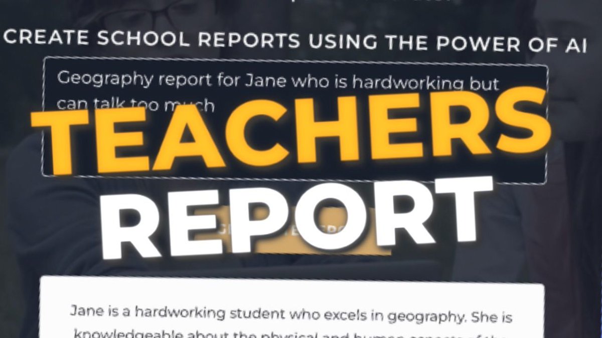 TeachersReport's tweet photo. 50 Free credits - enough to write a class set of reports! Super speedy AI written student reports that are completed in next to no time! Check out the demo!
https://t.co/87G4ybXiwN https://t.co/HImM7ArOHJ
