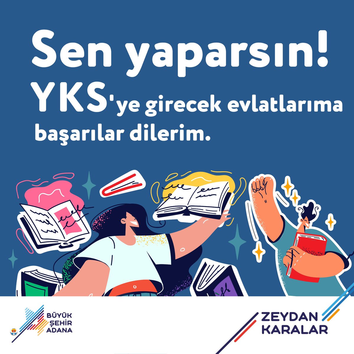Sen yaparsın!

Bildiğinizi ve yapabileceğinizi biliyorum. YKS'ye girecek tüm evlatlarıma başarılar diliyorum.

Sevgili sürücüler ve değerli hemşehrilerim, siz de haftasonu sınav saatleri arasında korna çalmayarak, gürültü yapmayarak bu önemli günde gençlerimize destek
