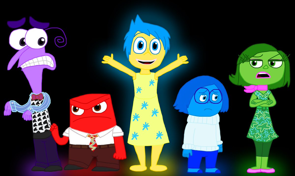SickWierdoMan's tweet photo. I’m excited for Inside Out 2 coming next week. So I drew the origin emotions that are the main characters of the first movie. #InsideOut #Disney #Pixar #JoyInsideOut #SadnessInsideOut #AngerInsideOut #FearInsideOut #DisgustInsideOut #InsideOut2 https://t.co/v8o7wO1eKm