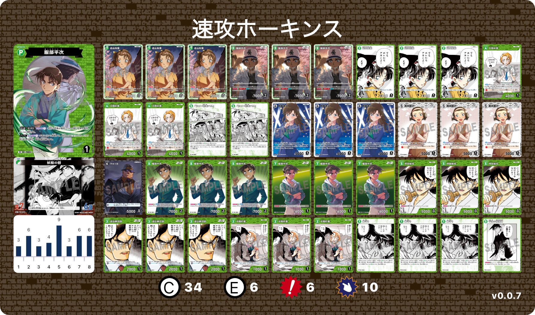 コナンカードゲーム 引退 4デッキまとめ売り 青/白/黄/緑 RIKI on X