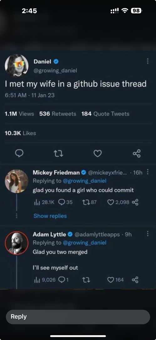 Tonyb_Ubani's tweet photo. This joke makes too much sense now, having spent the last 4 weeks grinding on GitHub 😅 https://t.co/6OGnV8568j