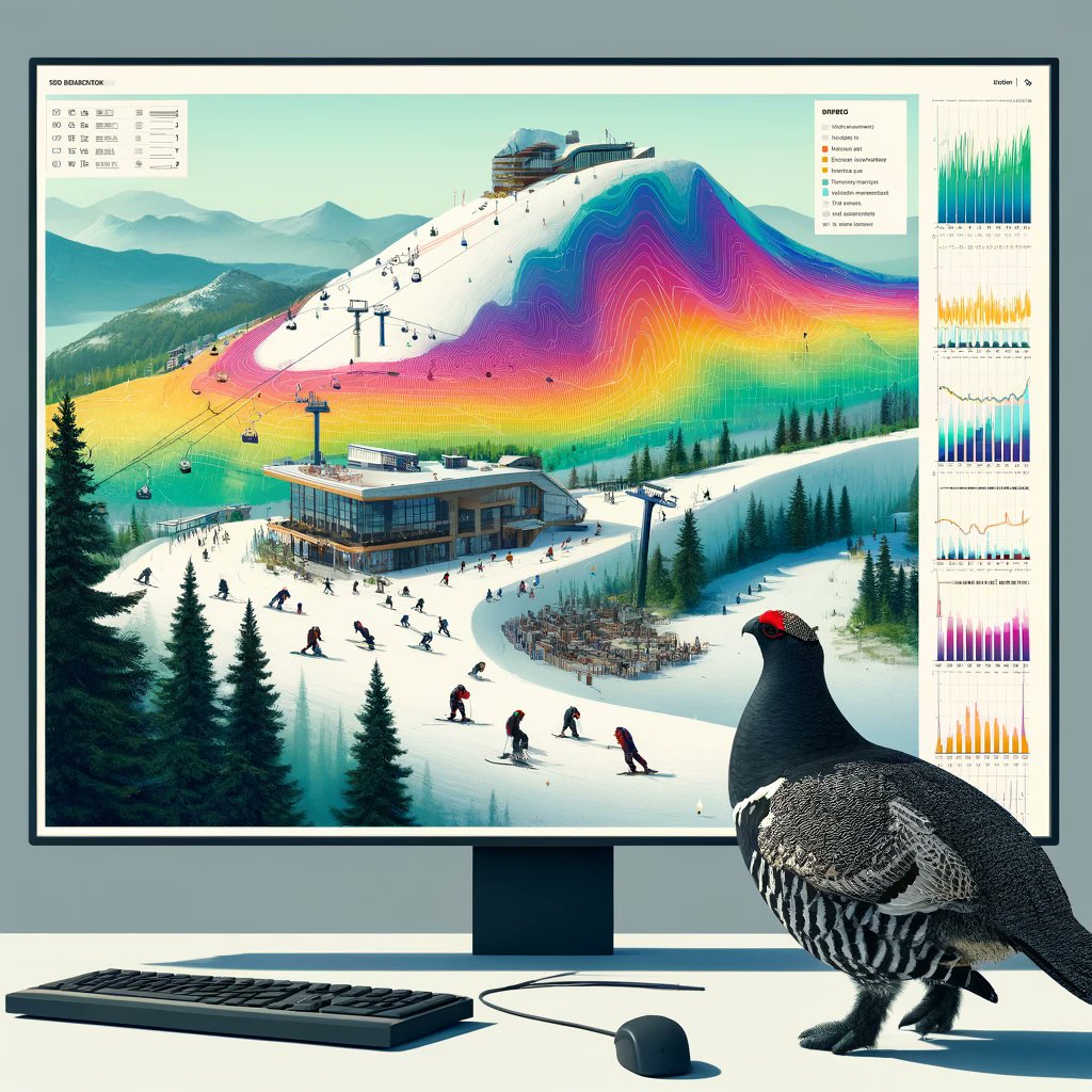 How cool would it be to know in real-time if our skiing is bothering the black grouse? Now we can! Check out our latest preprint featuring an interactive tool that visualizes stress impacts on wildlife, guiding sustainable recreation in alpine environments papers.ssrn.com/sol3/papers.cf…