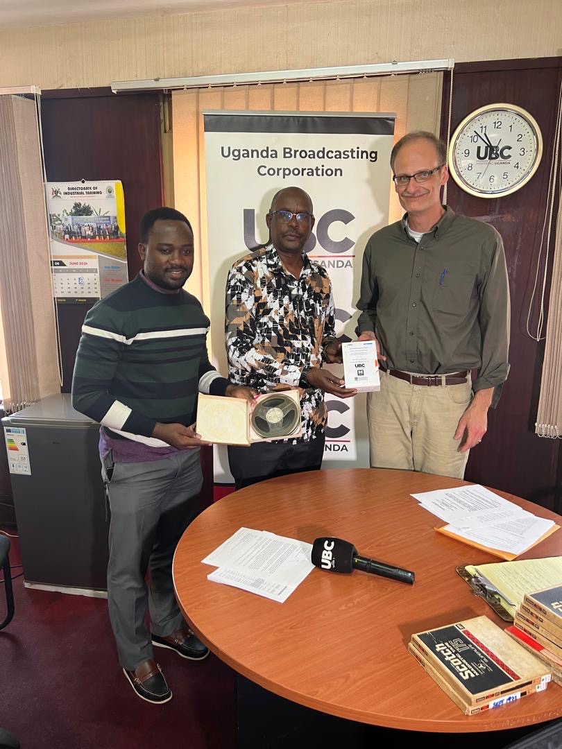 Yesterday I handed over to <a href="/ubctvuganda/">UBC UGANDA</a> digitized versions of 100 sound reels recorded by Radio Uganda in the 1960s &amp;70s. It’s part of an ongoing effort to assist UBC as they transform obsolete analog materials into digital assets.

Among the reels digitized: 
1/