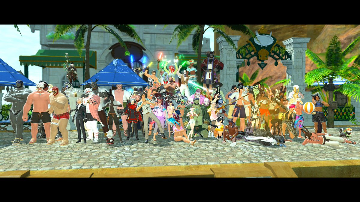 AlaqaKagon's tweet photo. #ROEPOOLPARTY What a successful night. Nothing but fun even now that itโs half an hour after. Thank you to Ao Jin and Captain Dax for letting me help out and involving me in this incredible experience. @hook_xiv @eggjinxiv https://t.co/T0fxiIWNK0