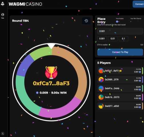 wagmi_casino's tweet photo. Looks like someone won big 🤯 Who's next?

👇
https://t.co/oKh0Ty2KJE 

 #pvp #pvpgames #web3 #web3community #cryptocasino https://t.co/giQ8LcmmjL
