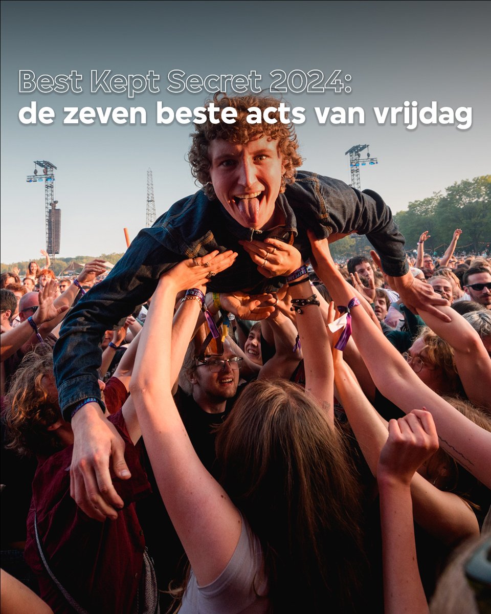 3voor12's tweet photo. Dit zijn ze dan: de 7 beste acts van de vrijdag van Best Kept Secret 2024! Wat was jouw favoriet? De recensies en andere hoogtepunten lees je via onze website.
#BestKeptSecret #BKS2 https://t.co/iaEniy2sEO