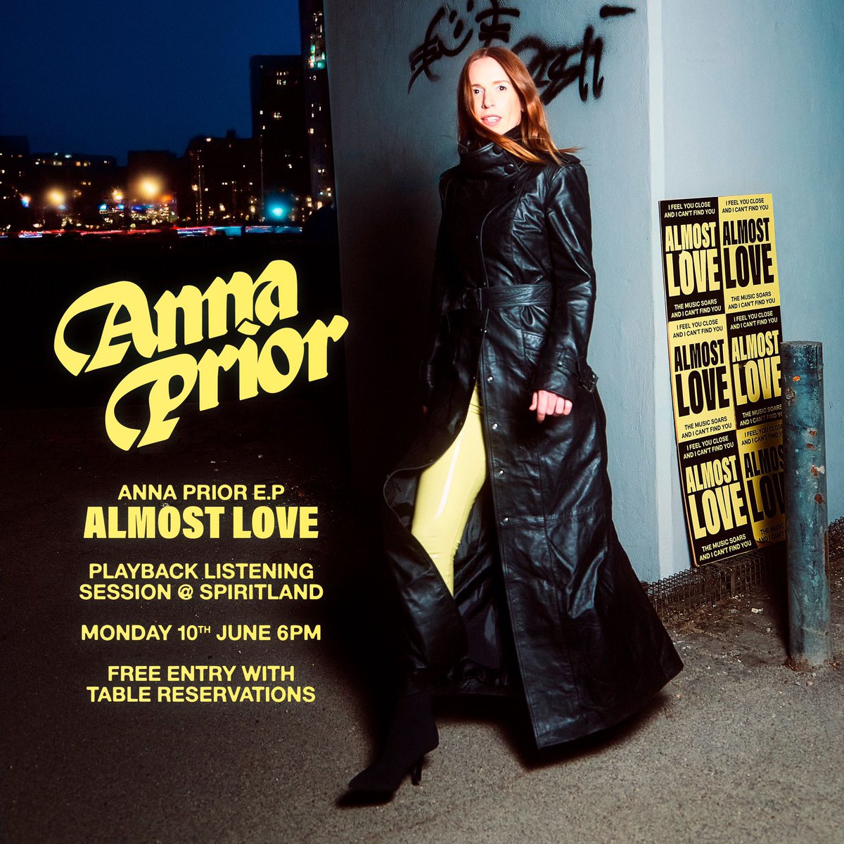 Anna Prior (@annaprior) on Twitter photo Here’s your invitation to a little pre EP launch listening situation on Monday 10th <a href="/spiritland/">Spiritland</a> in London - I’ll hit play at 18:30 🫶🏻 Here’s your invitation to a little pre EP launch listening situation on Monday 10th <a href="/spiritland/">Spiritland</a> in London - I’ll hit play at 18:30 🫶🏻