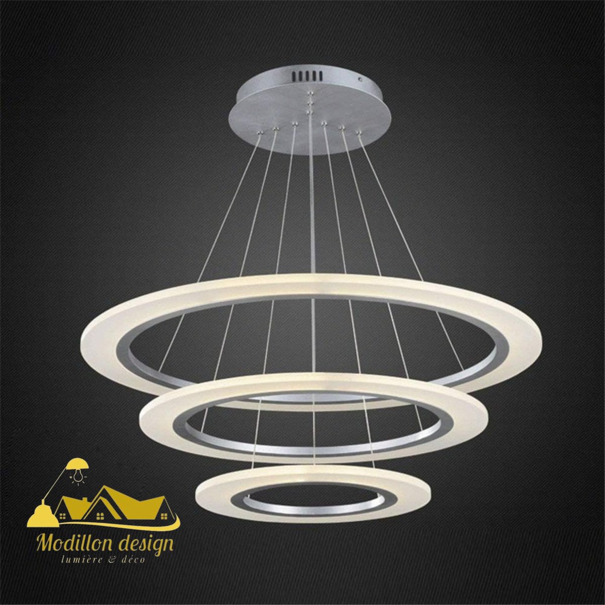 modillondesign's tweet image. Transformez votre intérieur avec le #LustreLED AL-D-8109 de Modillon Design. Un trio d&apos;anneaux lumineux pour une ambiance moderne et éco-responsable. ✨🏠 #DesignModerne #EclairageEco #DécoIntérieure
