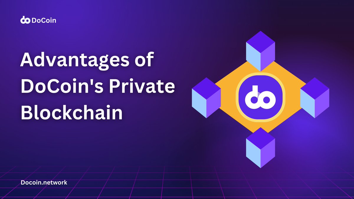 🔍 Advantages of DoCoin's Private Blockchain: 
Explore the benefits of DoCoin's private blockchain, combining security and efficiency. 

✅ Controlled Access 
✅ Enhanced Privacy 
✅ Optimized Performance Learn more:
 👉 DoCoin.network 

#DoCoin #PrivateBlockchain