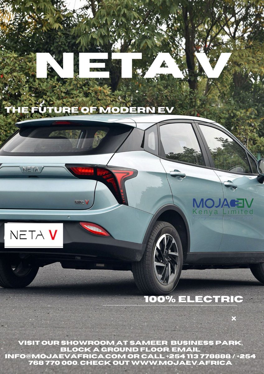 mojaevafrica's tweet photo. Redefine Road trips with Neta V Exceptional Range #Roadtrips #ExceptionalRange #Netav https://t.co/WG7wsQa3Z2