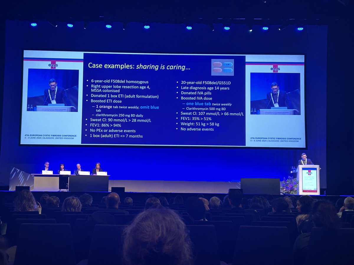 DeeShimmin's tweet photo. Boosted dose of twice weekly ETI with clarithromycin in LMIC  not eligible for reimbursement- keeping cost down and potential to improve clinical outcomes! Mind blowing! ⁦@ecfs_ecfng⁩ ⁦@bda_cf⁩ https://t.co/UwidhsgF2I