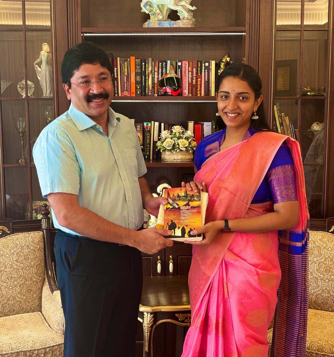 With the Voices of TamilNadu 🔥 
<a href="/KanimozhiDMK/">Kanimozhi (கனிமொழி)</a> <a href="/Dayanidhi_Maran/">Dayanidhi Maran தயாநிதி மாறன்</a> #DMKWins