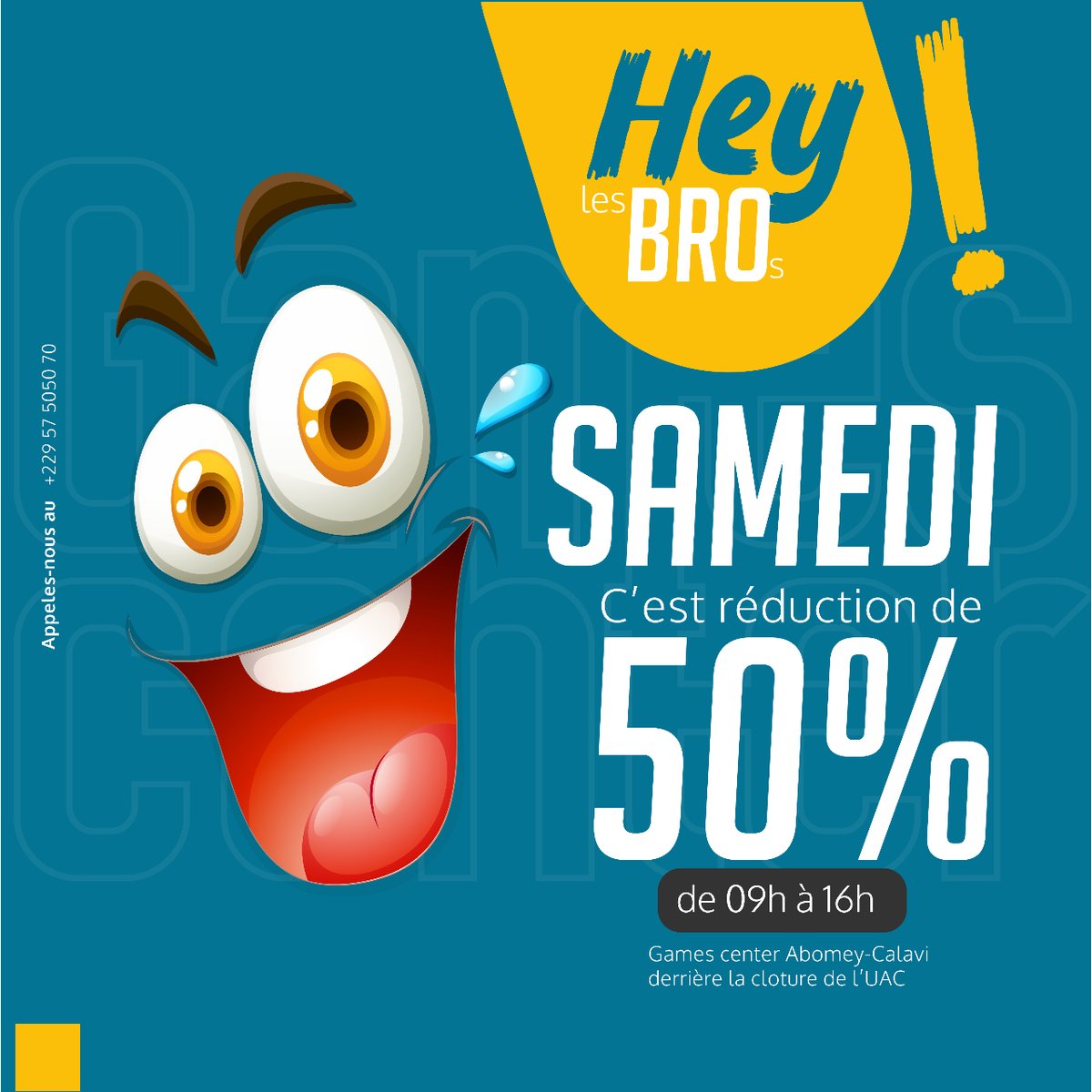 gamescenterbj's tweet photo. Hey ✋
Les bros
Juste pour vous rappeler que Les Samedis c'est 50% OFF

Nous sommes situé derrière le campus d'Abomey-Calavi à zogbadjè

Ecrivez nous ici pour réserver une session https://t.co/pL0KBLqbBG https://t.co/CViIeAAySd