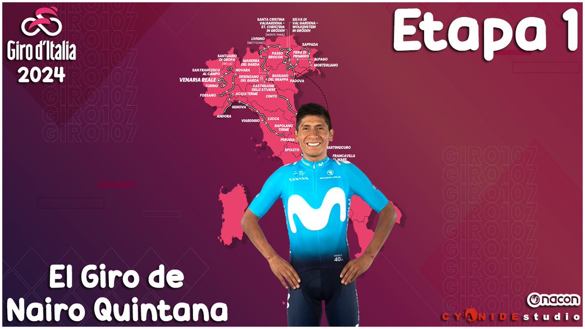Hoy arrancamos el Giro de Nairo Quintana 🇨🇴 en #TDF2024 ¡¡Sera difícil pero nos apasionan los retos!! <a href="/CyanideStudio/">Cyanide Studio</a> <a href="/NacongamingES/">Nacon España 🎮</a>