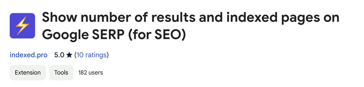 180+ users are already using our SEO Chrome extension (the "site:domain" command is BACK in Google!)

LINK 👉 chromewebstore.google.com/detail/show-nu…

Thanks everyone 🥰