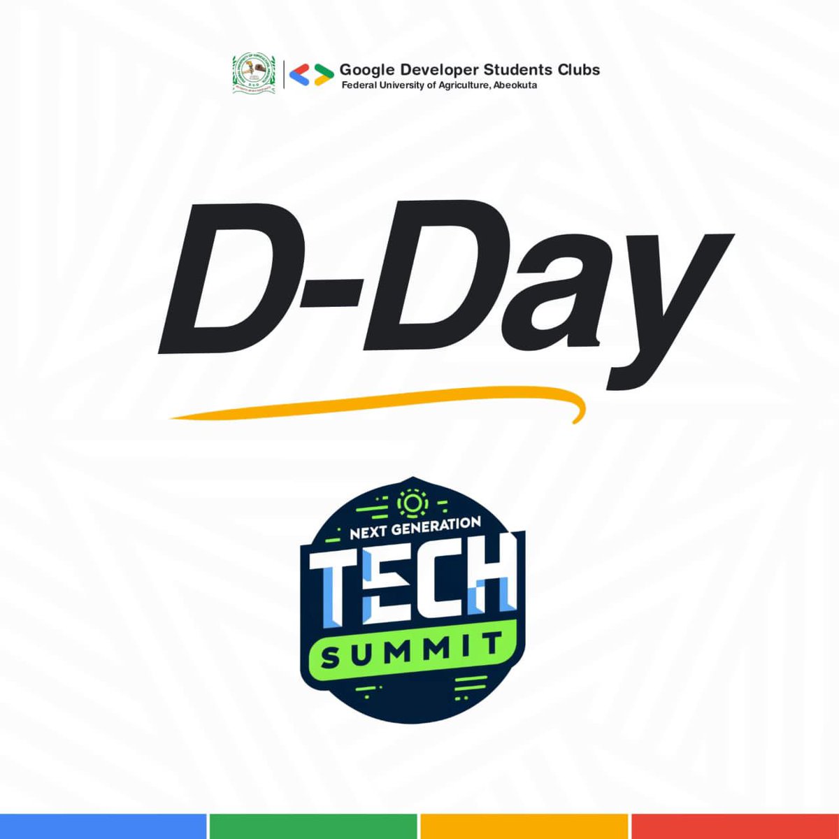 FUNAAB_NGT's tweet photo. The wait is over! 
FUNAAB, the excitement is real! 🚀✨

The epic day filled with inspiring speakers, amazing innovative ideas, and incredible networking opportunities is here. 🚀💻 https://t.co/aD7vHsG9Z6