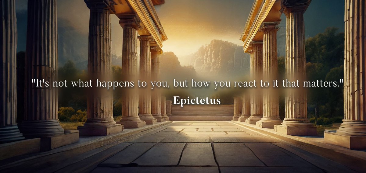 It's not what happens to you, but how you react to it that matters.” 

- Epictetus