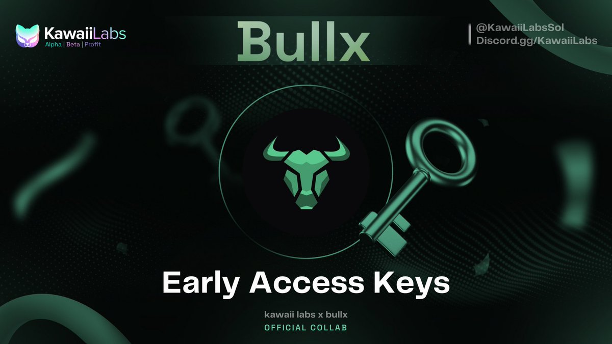 Excited to announce that
Kawaii Labs has been accepted as an early beta access partner for <a href="/bullx_io/">BullX</a> 

The only way currently to get access before public on Monday is by joining with an early access beta partner link, ours is here:

t.me/BullxBetaBot?s…

(Full details below)