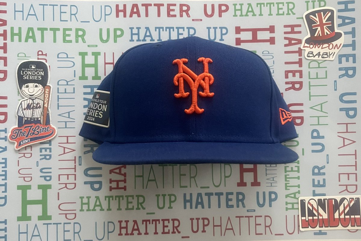 Hatter_up's tweet image. My Hat for Todays @Mets Gm Across the pond in London🇬🇧 is The Classic Blue/Orange w/London series #SidePatch as they take on @phillies @LondonStadium at Queen Elizabeth Olympic Park 👑 @MLBONFOX #LGM @noordinarypark #LFGM🍎 #London💂#NewYork #MatchDay #Londonseries @The7Line💂🇬🇧