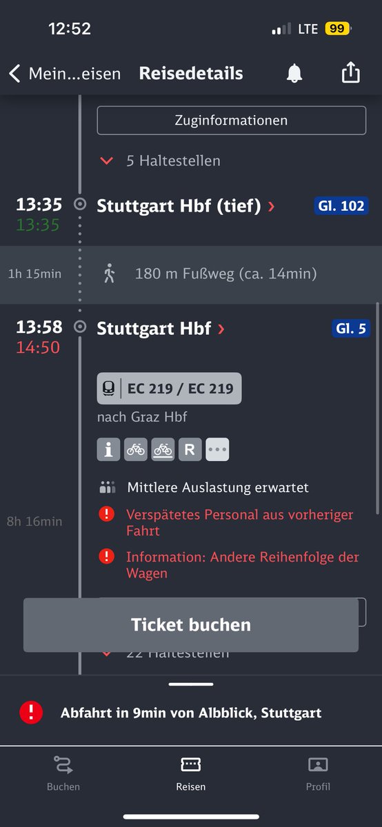 „Autos sind so schlecht für die Umwelt - und Staus gibt es auch!“

JA, ABER:

Ich spiele kein Lotto, wann mein Fahrzeug abfährt. Ich kann los, wann ich will - nicht nur 1x um 7&amp;14 Uhr!

Plane ich jetzt, 14:30 am Bahnsteig zu sein oder stehe ich nun doch 1,5h rum JUST IN CASE?!?