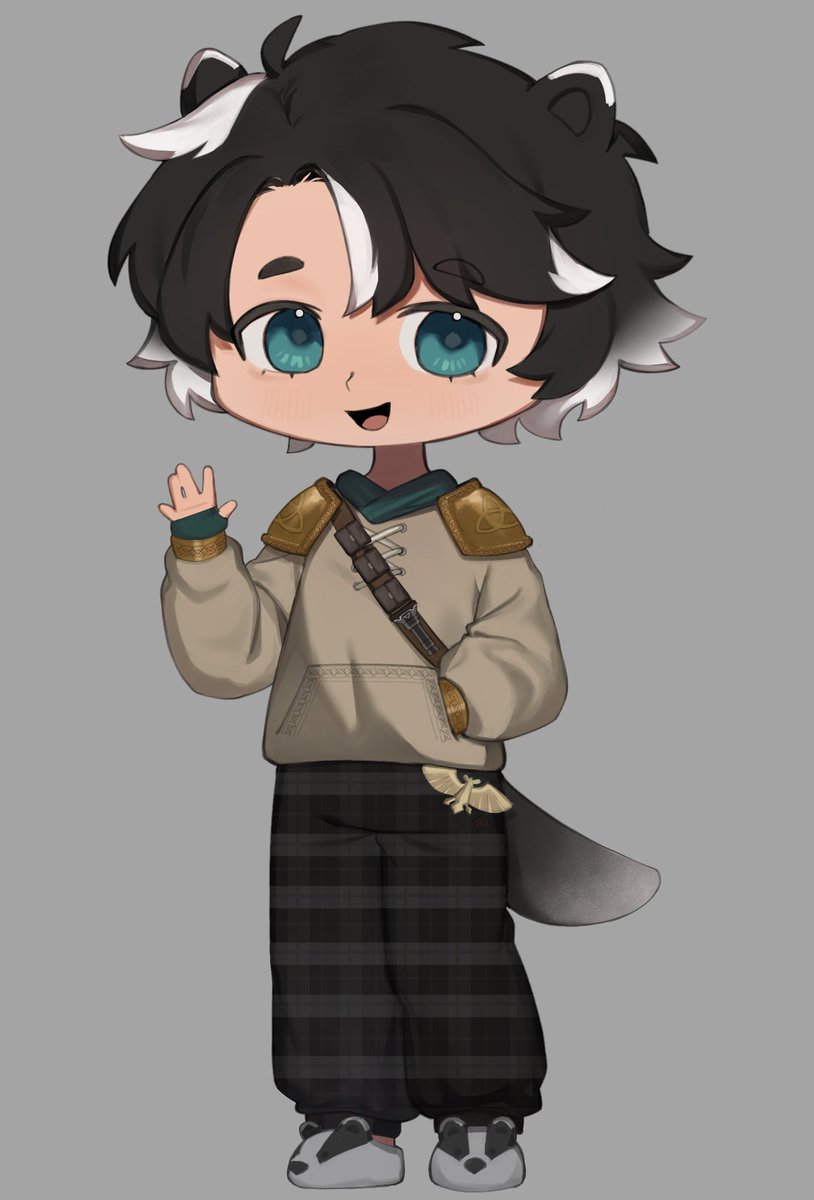 Rusty_Badger_'s tweet photo. @Fuululuu A pretty simple design nothing special 😅. But I'm basically a European badger in cozy pajamas but also ready to out on an adventure with a group of dwarves and a wizard!!! https://t.co/EahGq2FRbj