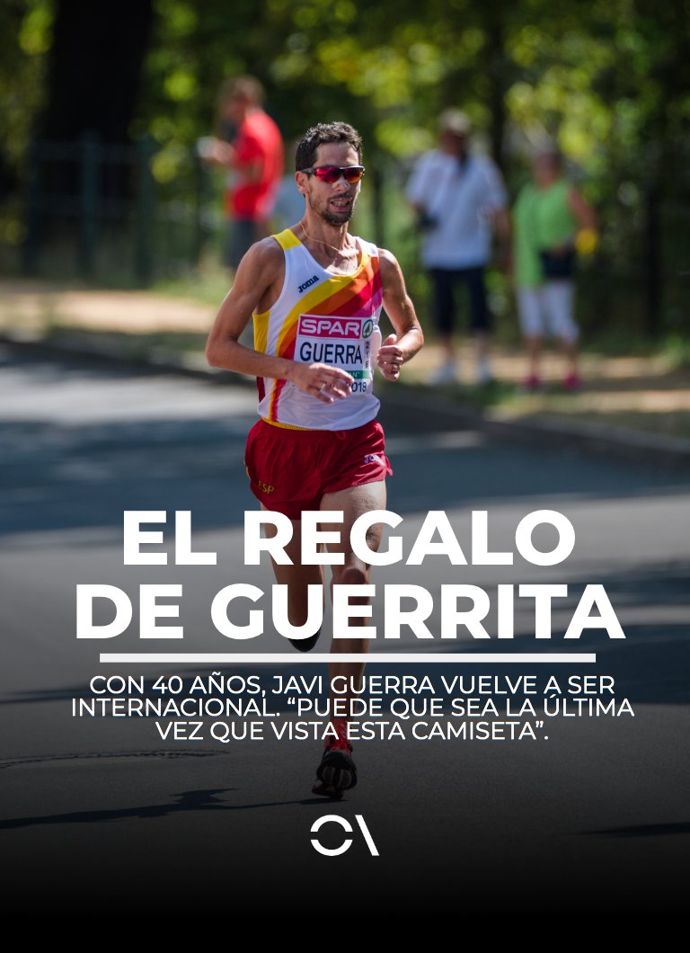 soycorredor_es's tweet photo. 🥹 'El regalo de Guerrita'.

El jueves @JAVIGUERRA26 realizó uno de los discursos más emotivos que se recuerdan en la reunión de equipo de #EspañaAtletismo. 

El segoviano, 40 años, internacional absoluto por primera vez en 2005, sabe que esta puede que sea la última vez que vista la camiseta de España 🇪🇸 y solo pudo decir que este último baile en Roma es "un regalo".

Mañana domingo, a las 9:00h, el medio maratón del Campeonato de Europa. Y Javi Guerra, dos veces cuarto en maratón en esta cita, estará en la línea de salida. 

#CORREDOR\ #Roma2024 

📷 Foto del Campeonato de Europa de Berlín 2018. @sportmedia_es.