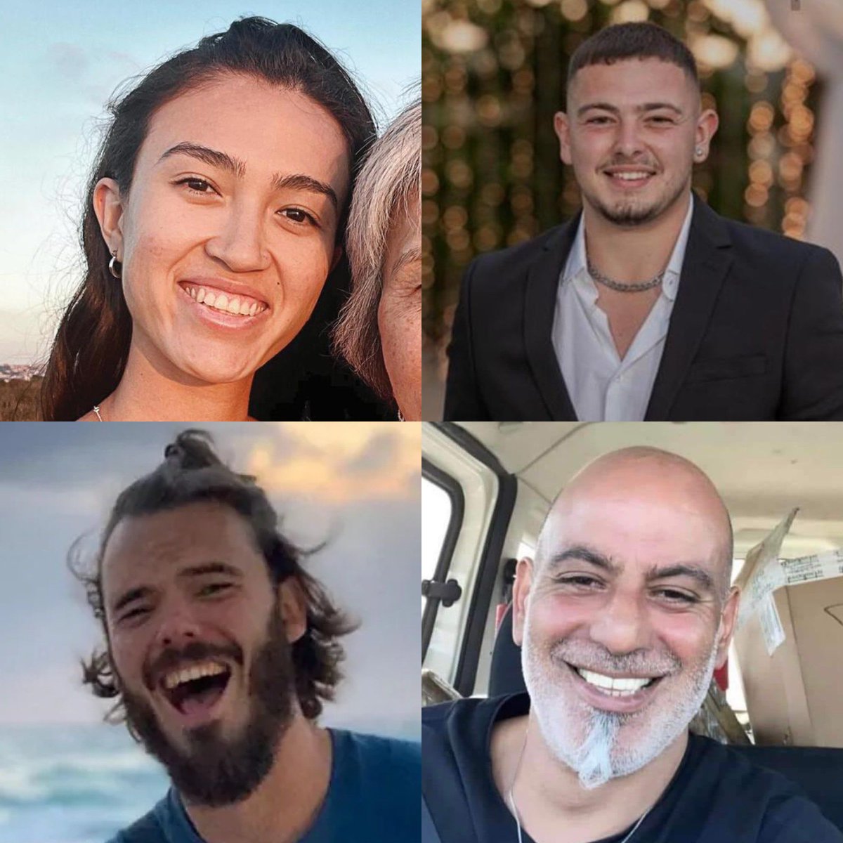 IsraelinItaly's tweet photo. Questa mattina, in un'operazione speciale congiunta condotta da @IDF, ISA e polizia israeliana, 
4 ostaggi israeliani sono stati salvati da Gaza:

Noa Argamani (25)
Almog Meir Jan (21)
Andrej Kozlov (27)
Shlomi Ziv (40)

Sono in buone condizioni mediche e sono stati trasferiti al centro medico 'Sheba' Tel-HaShomer per ulteriori esami medici.

I 4 sono stati rapiti dall'organizzazione terroristica Hamas al festival musicale 'Nova', il 7 ottobre.

Gli ostaggi sono stati salvati da due luoghi separati nel cuore di Nuseirat.

Le forze di sicurezza continueranno a fare ogni sforzo per riportare a casa gli ostaggi.