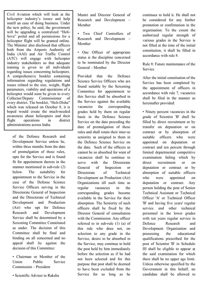 law_murugan's tweet image. THINK LEGAL NEWSLETTER
SERVICE RULES OF DRDO
#developmentresearch | #developmentservice | #drdo | #charmuruganlawassociates |