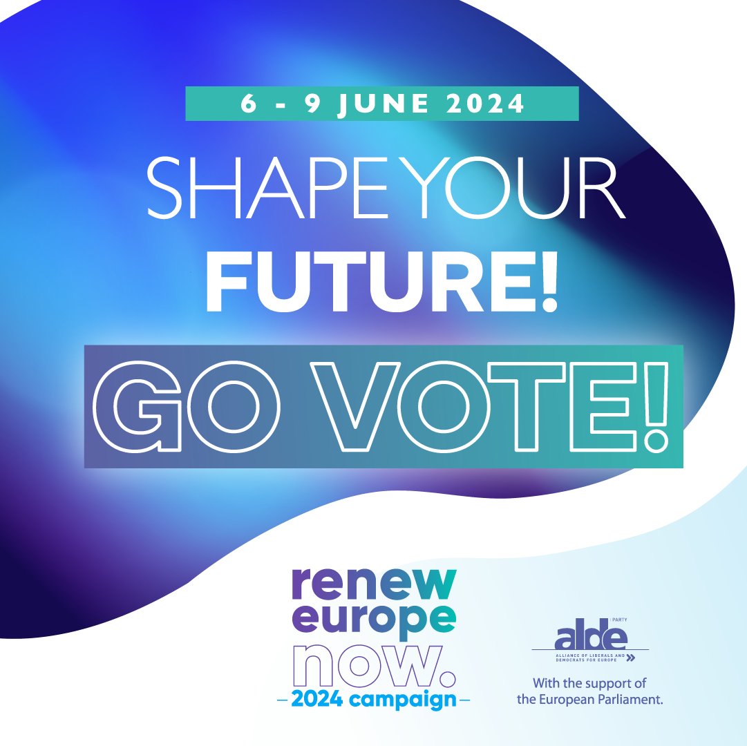 🇪🇺 This is our moment to decide the future of Europe! Tomorrow, it’s time to vote for the European elections in most EU countries 🇪🇺

Will you USE YOUR VOTE? Find out our liberal candidates: bit.ly/3JVt1cF