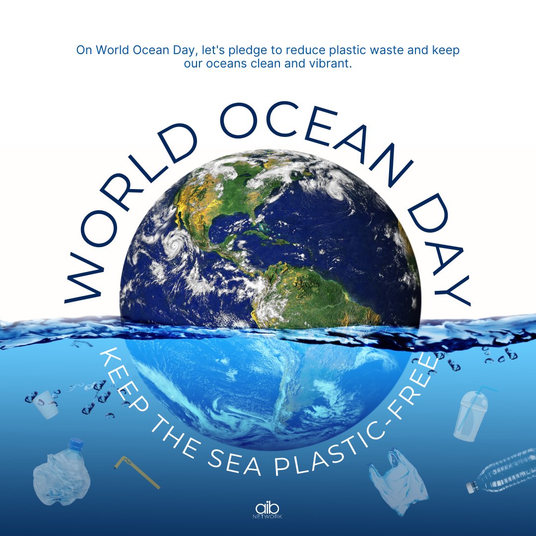 Happy World Oceans Day! 🌊Let's protect marine life, reduce plastic pollution, and support sustainable fishing. 
Share a favorite ocean memory in the comments and commit to making a positive impact. #WorldOceansDay  #ProtectOurPlanet #AIBNetwork #WatchAIBtv #MindBodySpirit