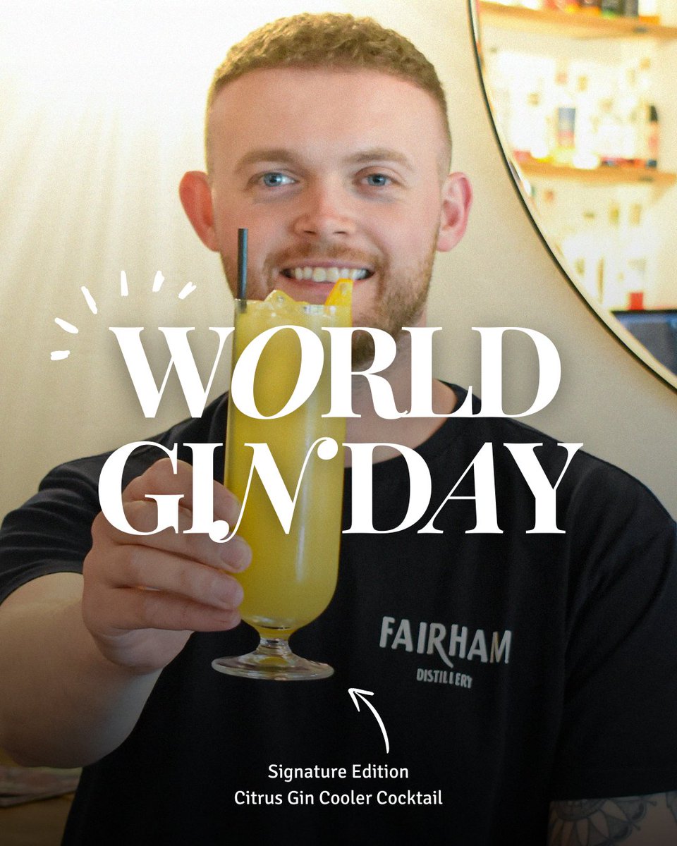 THE BEST DAY OF THE YEAR!! 🍸

There's only one way to celebrate #WorldGinDay, and that's with your favourite Fairham serve. Ditch the tonic and go for an Ochre &amp; Ginger Ale with Liam, or shake up a gin-licious cocktail like Ellis who is enjoying the Citrus Gin Cooler 😍
