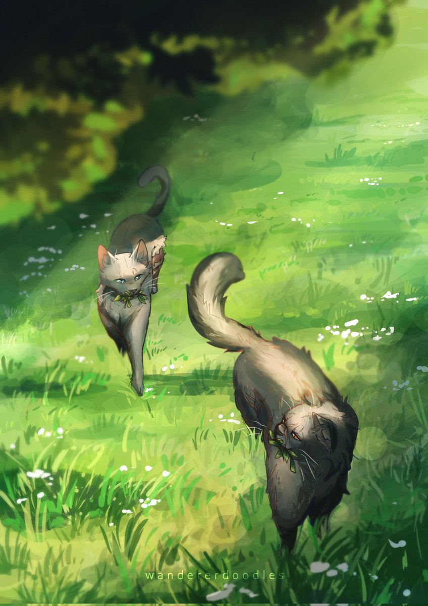 Cinderpelt and Yellowfang. 
It was fun to make :) 

#warriorcats