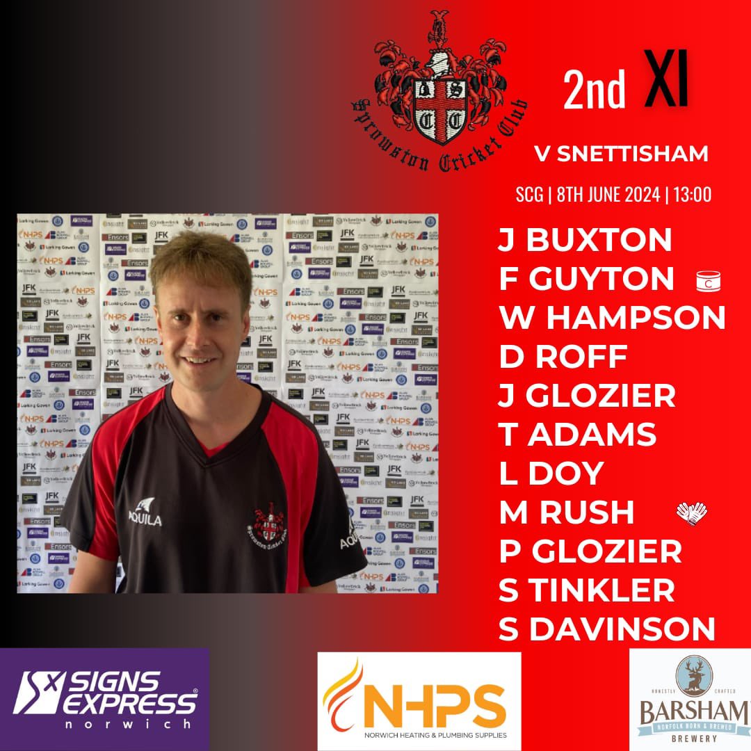SprowstonCC's tweet photo. The sun is currently shining ☀️. Today the 2s and 3s entertain at the SCG whilst the 1s make a journey to Garboldisham. The 4s make the shortest of trips to play Norwich Bystanders. On Sunday we face Bradfield. Go well to all sprowston players!❤️🖤 https://t.co/9VCu272JMo