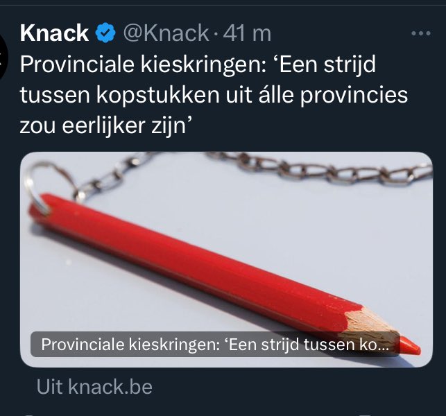Dit. Het is toch ronduit ridicuul dat we voor het Vlaamse en federale niveau onze stem alleen kunnen geven aan “provinciale kandidaten”?